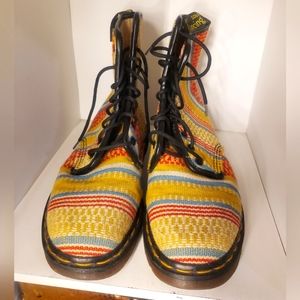 Dr Martens RARE Vintage 1990s 90s Made In England Boots Tapestry